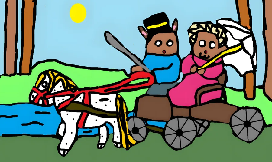 Moonlit Carriage, Woodland folklore
