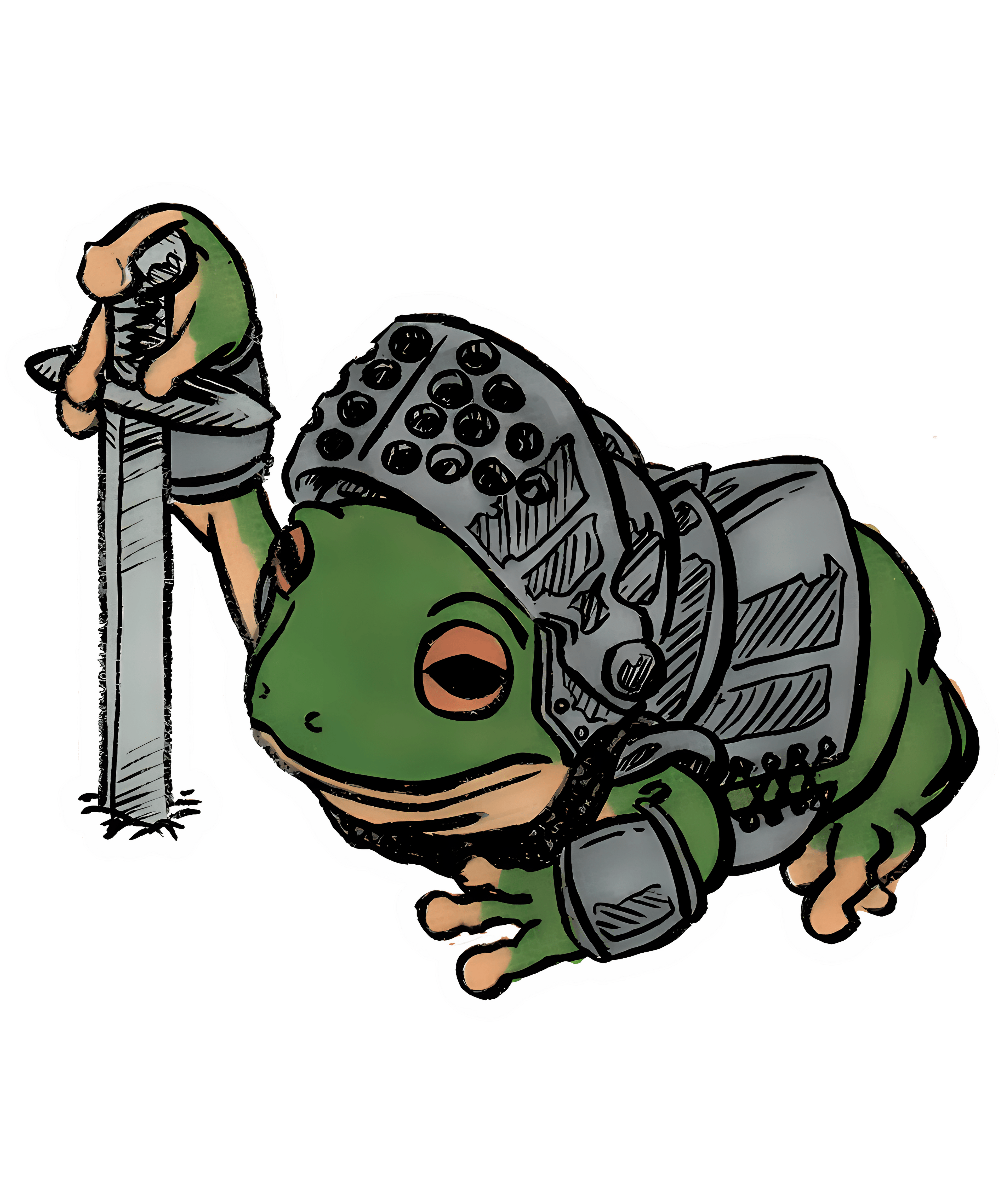 Frog Knight At Your Service