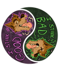 I Stink Good I Stink Bad Funny Dog Yin Yang PNG Digital Download
