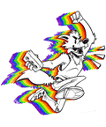 Furry Pride Rainbow Brick Time To Riot PNG Digital Download