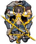 Yellowjackets Inspired Skull Symbol Color Fan Art PNG Digital Download